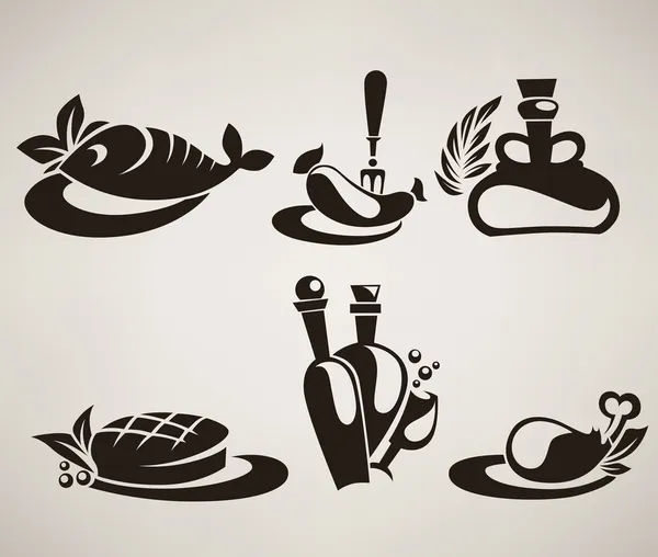 Alimentation traditionnelle — Image vectorielle
