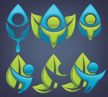 koyu arka plan stoktaki ekolojik vektör toplama