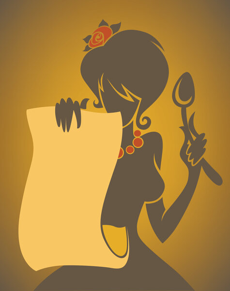 Home made cooking in retro style, vector commercial background