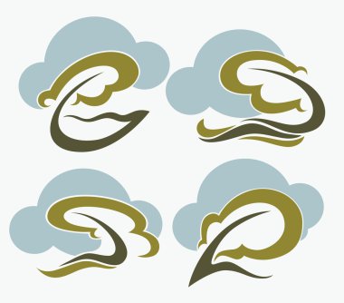 güzel doğa amblem ve simgeler