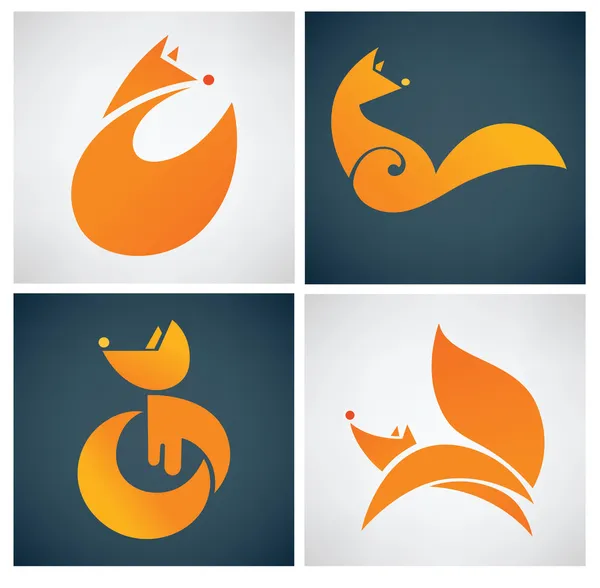 Fox Resimler ve simgeler koyu ve açık arka plan