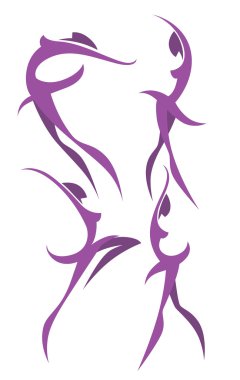 Bale soyut kadınlar teşkil