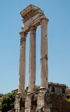 Roman Forum. Temple of Castor and Pollux clipart