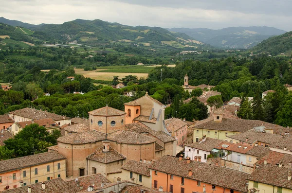 Utsikten Över Staden Omfamnas Kullarna Brisighella Italien — Stockfoto