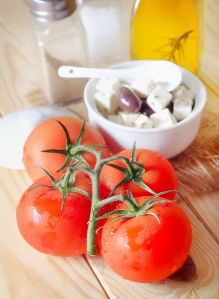 Tomato and cheese — Stock Photo, Image