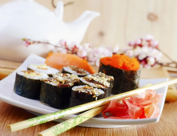 Sushi fresco — Foto Stock