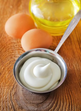Homemade egg-free mayonnaise clipart