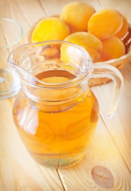 şeftali ve meyve suyu