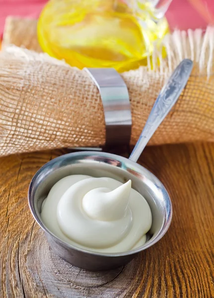 Ev yapımı mayonez yumurta ücretsiz — Stok fotoğraf