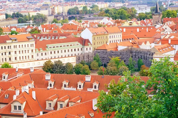 Red roofs of Prague — Stock Photo, Image