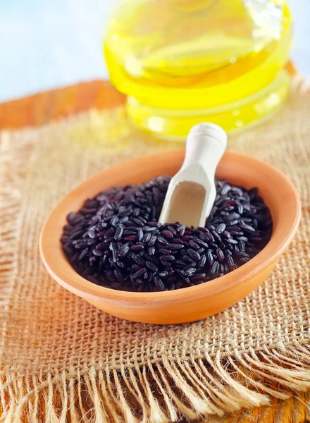 Black rice — Stock Photo, Image