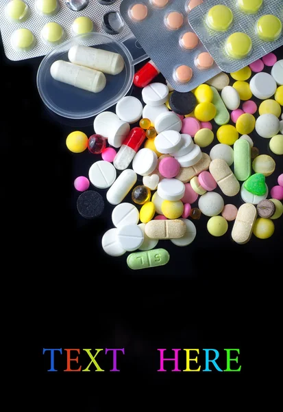 Píldoras de color — Foto de Stock