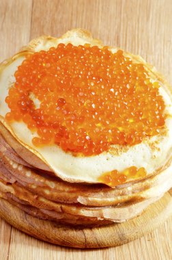 havyar ile Pancakes