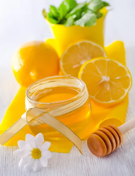 Honning og citron - Stock-foto