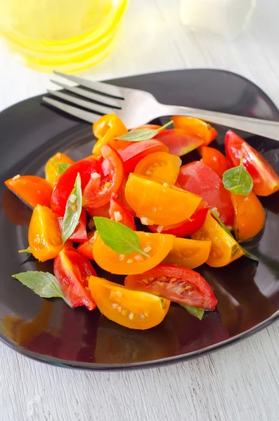 Salad with tomato — Stock Photo, Image