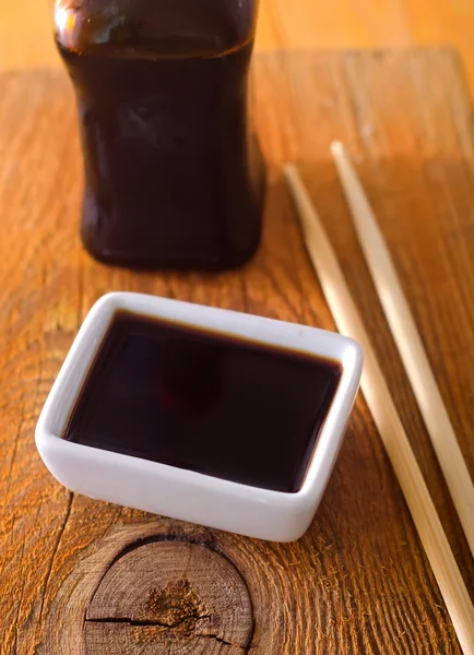 Sauce soja pour sushi — Photo