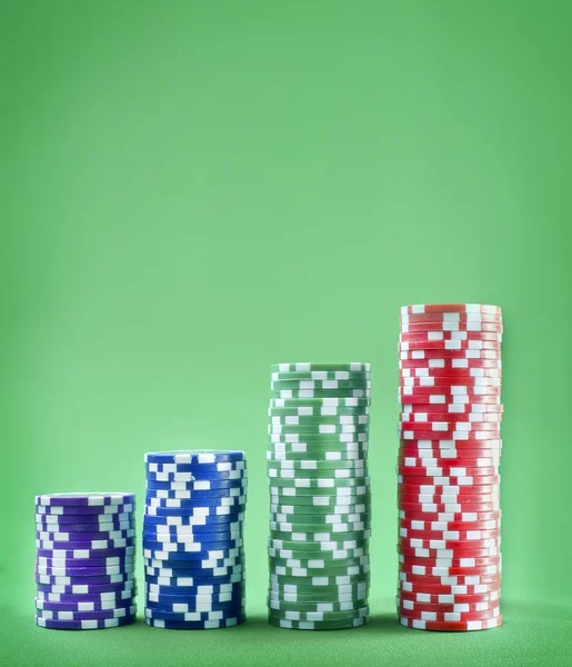 Marker för poker — Stockfoto