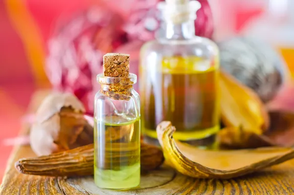 Aroma olej a jiné předměty pro spa — Stock fotografie