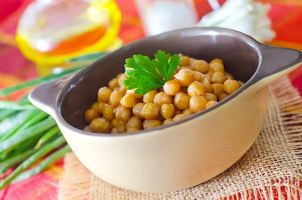 Mangkuk kacang arab — Stok Foto