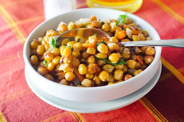 Cuenco de garbanzos — Foto de Stock