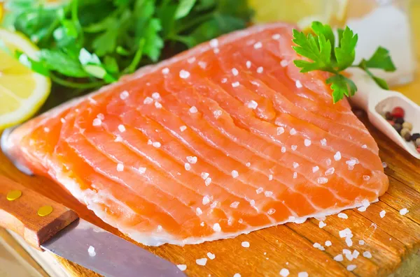 Salmone crudo — Foto Stock