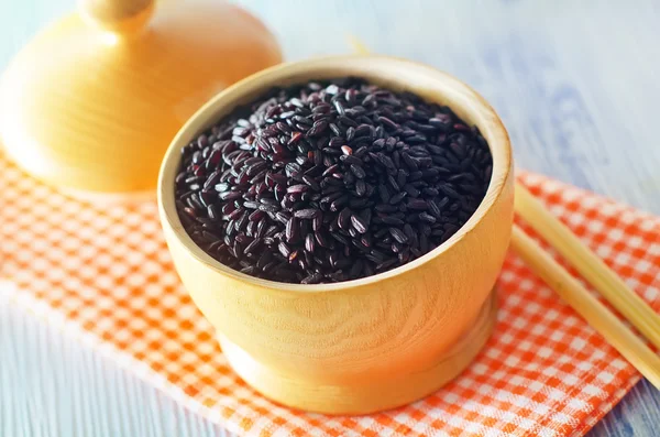 Black rice — Stock Photo, Image