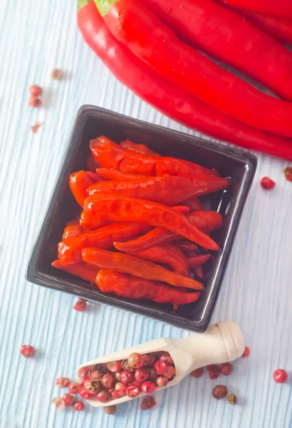 Pimentos de malagueta-vermelha — Fotografia de Stock