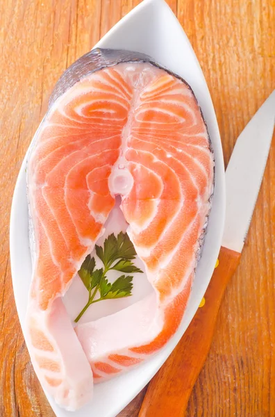 Salmón crudo — Foto de Stock