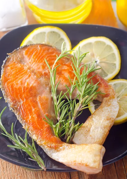 Baked salmon — Stock Photo, Image