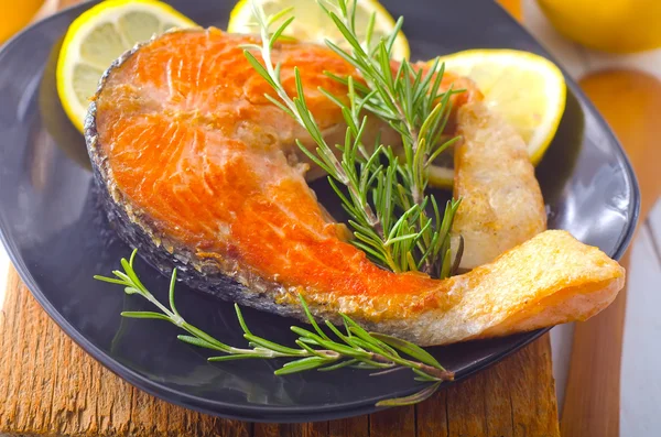 Baked salmon — Stock Photo, Image