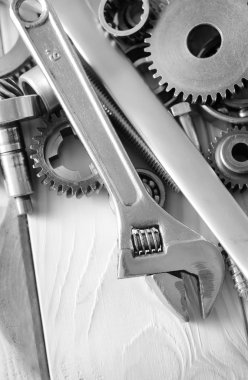 makine dişli, metal cogwheels, somun ve civata