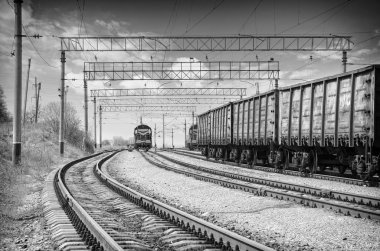 Tren demiryolu üzerinde