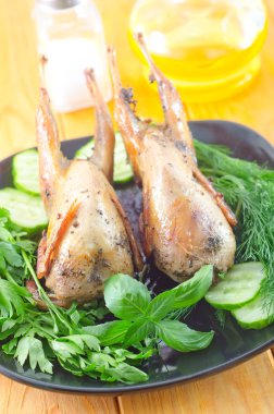 fırında bıldırcın