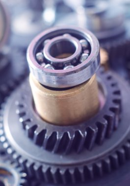 makine dişli, metal cogwheels, somun ve civata