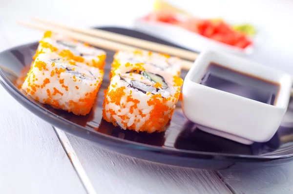 Rolls on a plate — Stock Photo, Image