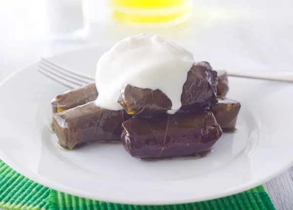 Dolma em uma chapa — Fotografia de Stock