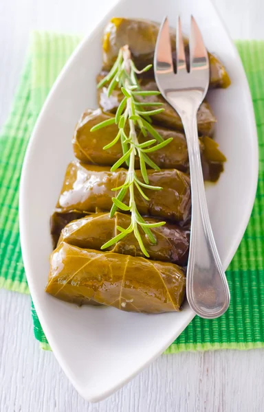 Dolma em uma chapa — Fotografia de Stock