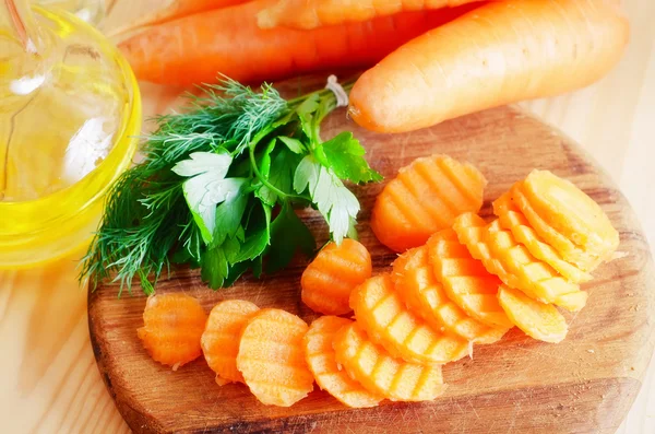 Sliced carrots — Stock Photo, Image