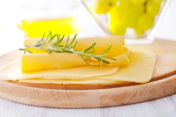 Queso en rodajas — Foto de Stock