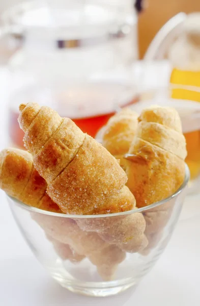 Croissant for breakfast — Stock Photo, Image