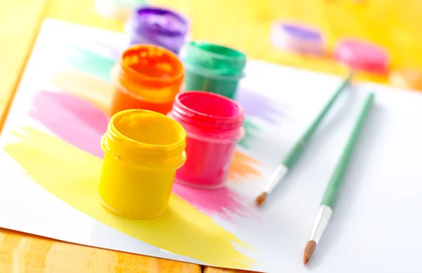 Tinta multicolorida — Fotografia de Stock