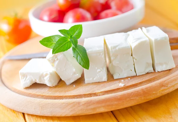 Feta cheese and tomatoes — Stock Photo, Image