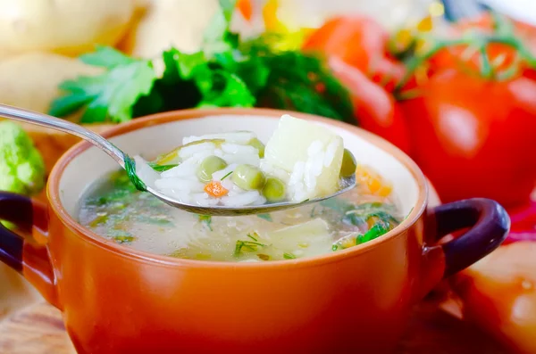 Fresh soup — Stock Photo, Image