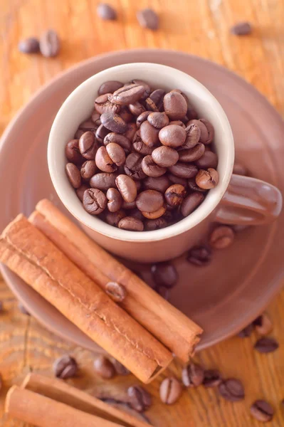 Caffè e cannella — Foto Stock