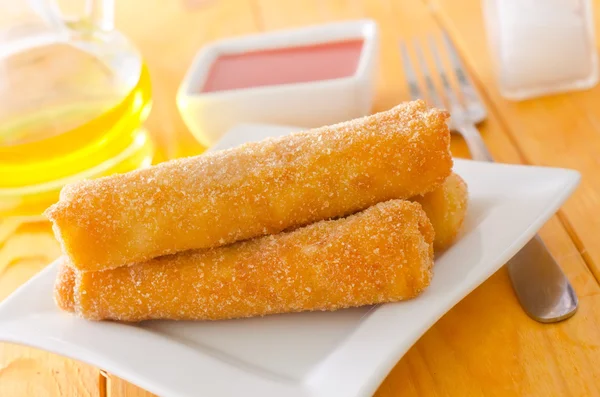 Pancakes with Salmon — Stock Photo, Image