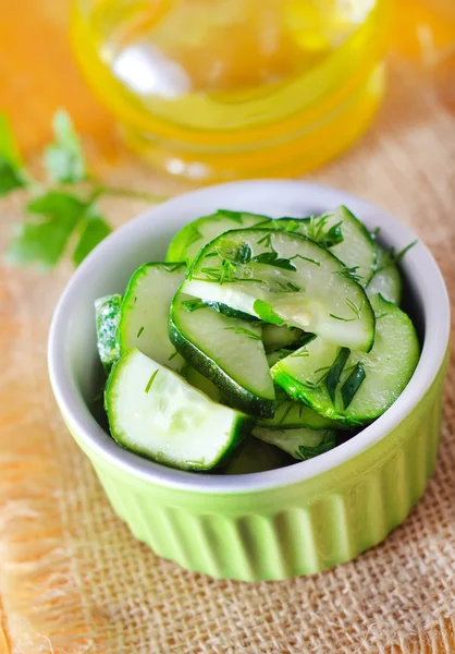 Salad with cucumber — Stock Photo, Image