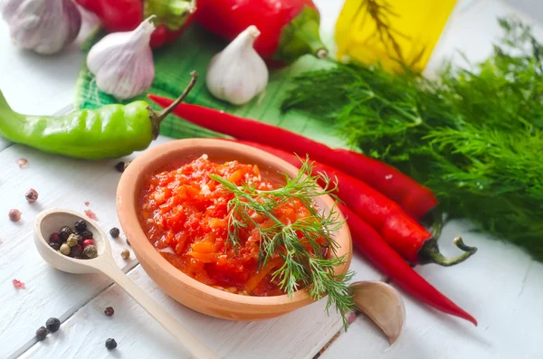 Salsa di peperoncino — Foto Stock