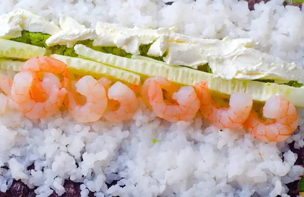 Ingrédients pour les sushis — Photo