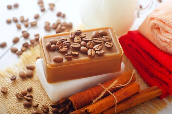 Coffee soap — Stock Photo, Image