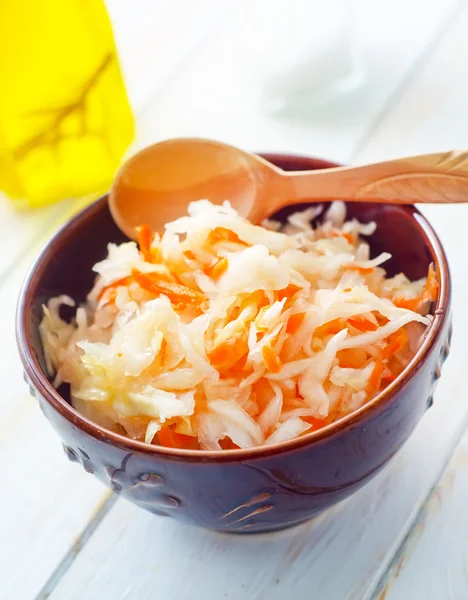 Salad with cabbage — Stock Photo, Image